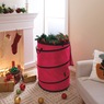 Simplify Heavy-Duty Pop-Up Holiday Storage Bag, Red, large