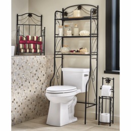 3-Piece Floral Bath Furniture Set, , large