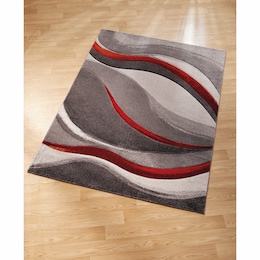Abstract Waves Rug - 5&#39; 3&quot; x 7&#39; 6&quot;, , large