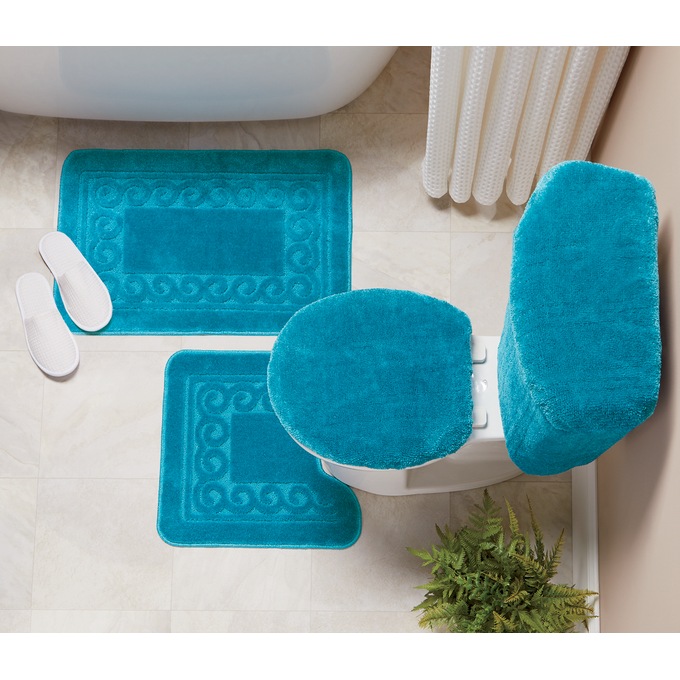 5 Piece Scroll Bath Rug Set Ginny S