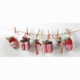 Set of 6 Christmas Ornaments, , large