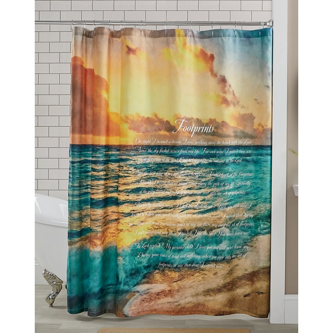 Prayer Shower Curtain, , large