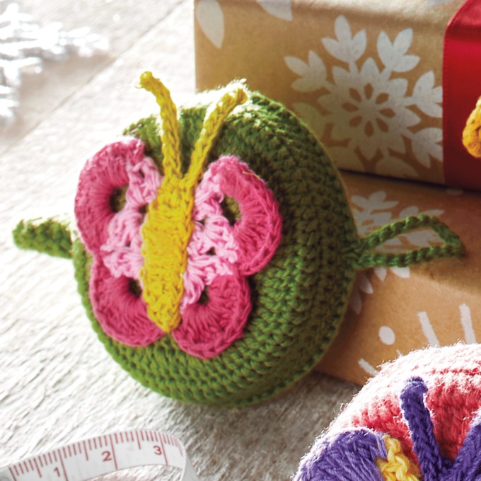 Knitted Tape Measure, Green, large
