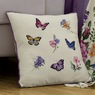 Butterfly Floral Accent Pillow, , large