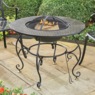 30" Wrought Iron Fire Pit Table, , large