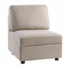Harrison Sectional Armless Chair with Storage, Beige, large