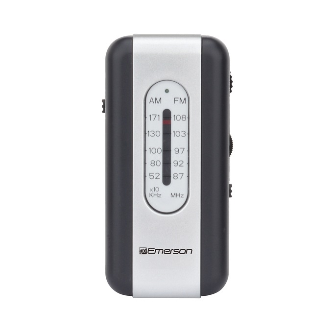 Emerson Pocket Radio, Black, large