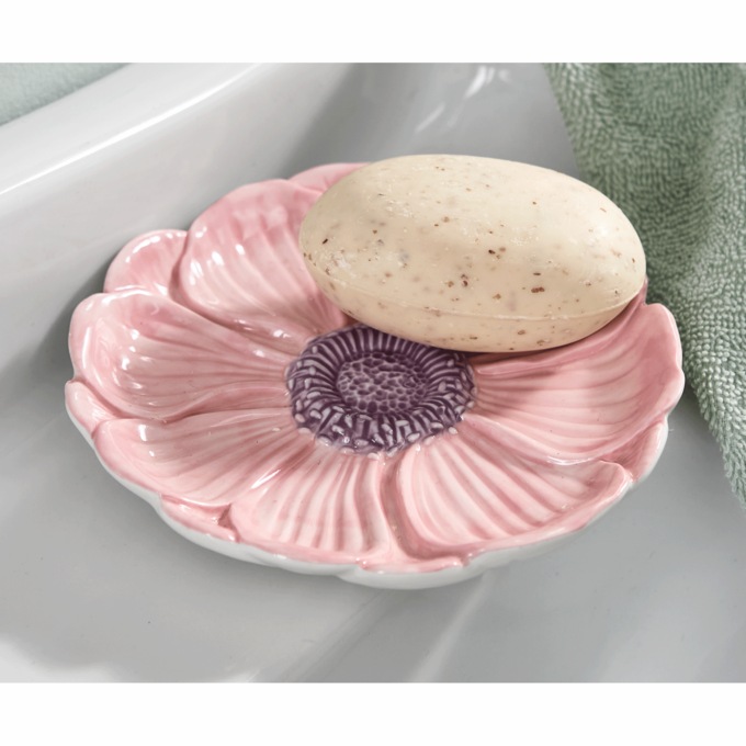 Pastel Flower Soap Dish, , large