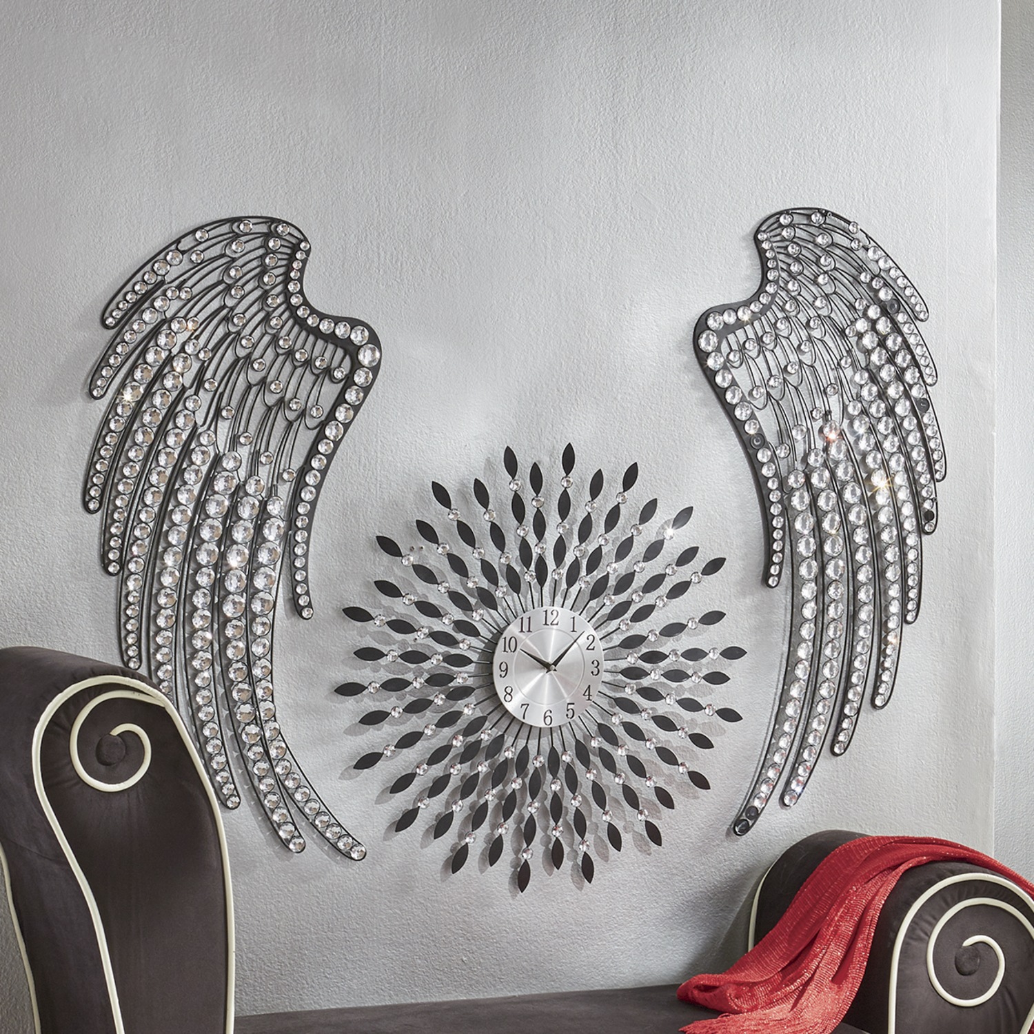 Set Of 2 Jeweled Wings Wall Decor Ginny S