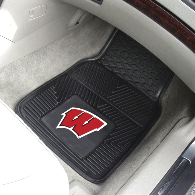 Set of 2 NCAA Vinyl Car Mats, , large