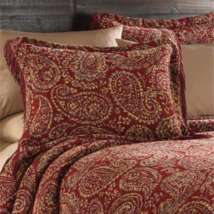 Jewel Paisley Woven Sham, Multi, large