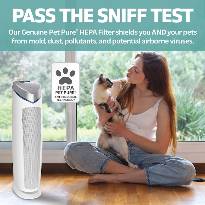 GermGuardian AC5250WPT Air Purifier with Pet Pure Filter & UV-C, White, large