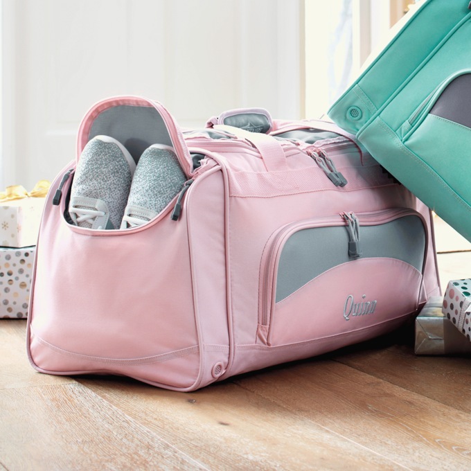 Personalized Duffel Bag with Shoe Pocket and Lockable Zips, , large