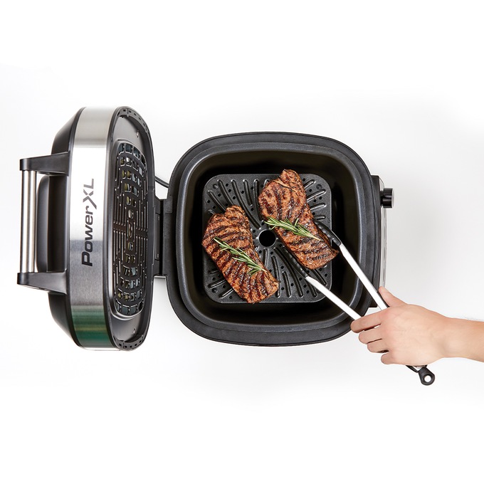 Power XL Grill Air Fryer Combo, Stainless Steel, large
