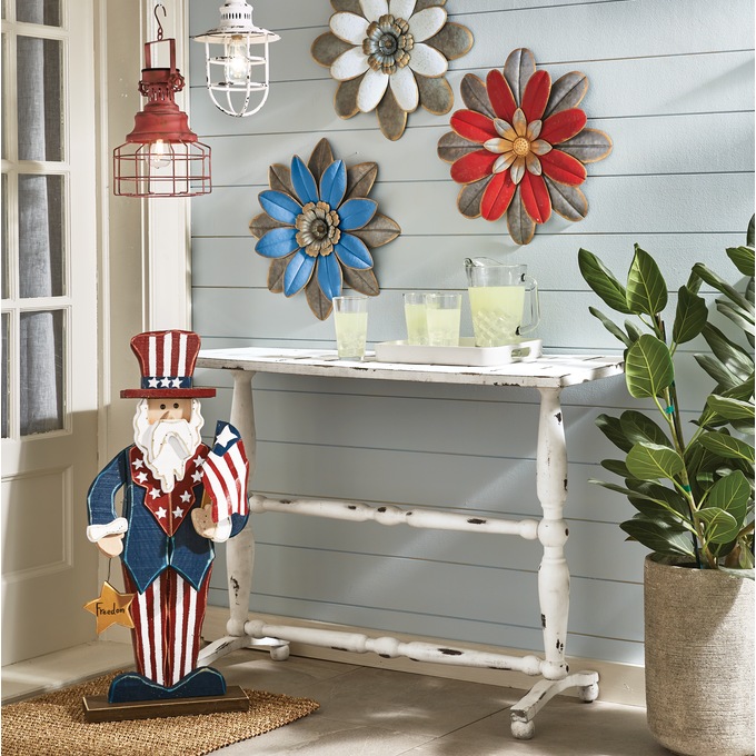 Chunky Wood Uncle Sam, , large