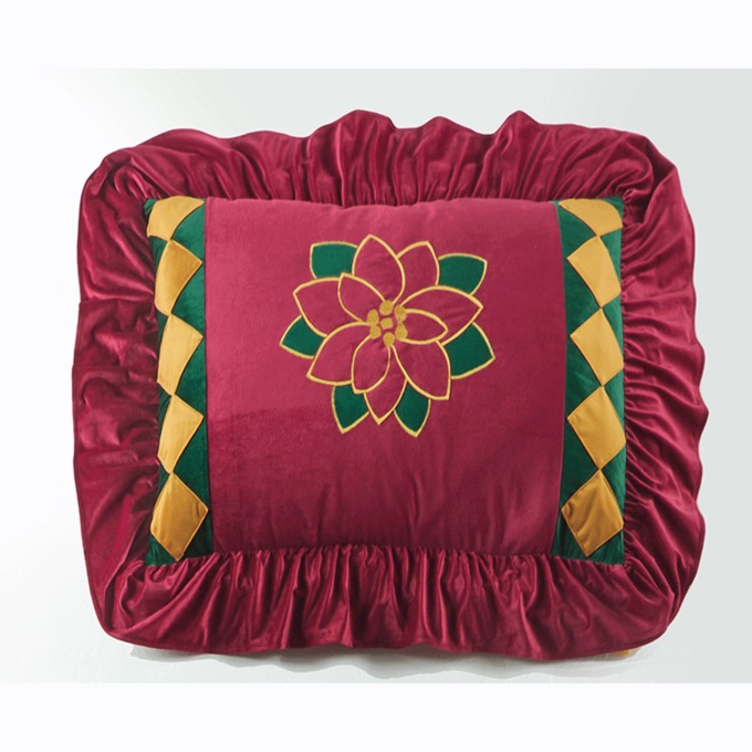 Velvet Patch Sham, , large