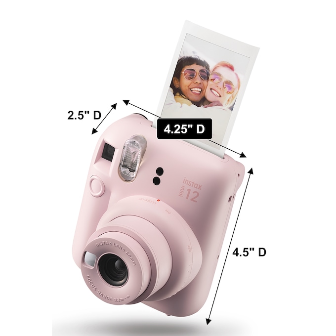 Fujifilm Instax Mini 12 Instant Camera with Built-In Selfie Mirror, Blossom Pink, large