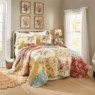 Lennon Floral Patchwork Oversized Quilt with Eyelet Accents and Coordinating Sham, , large