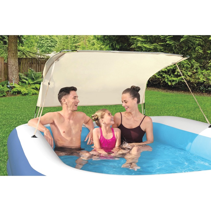 H20GO! Summer Bliss Shaded Inflatable Pool for Kids Ages 6 and Above, , large