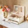 Estella Jewelry Box, White, large