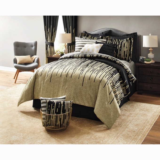 Gilda Comforter Set with Curtains, 30 Pieces, , large