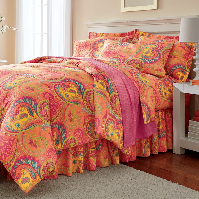 Bright Paisley Complete Bed Set Ginny S - Bright Paisley Bedding Bright Paisley Complete Bed Set Ginny S - Bright Paisley Bedding