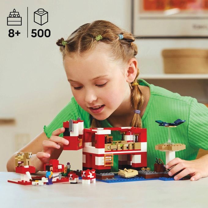 LEGO Minecraft Mooshroom House, , large