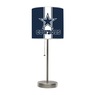 NFL or NCAA Team Logo Chrome Table Lamp with USB, , large