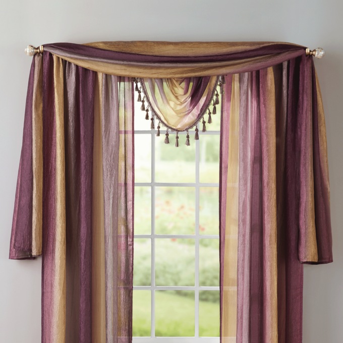 Ombré Scarf, Purple, large