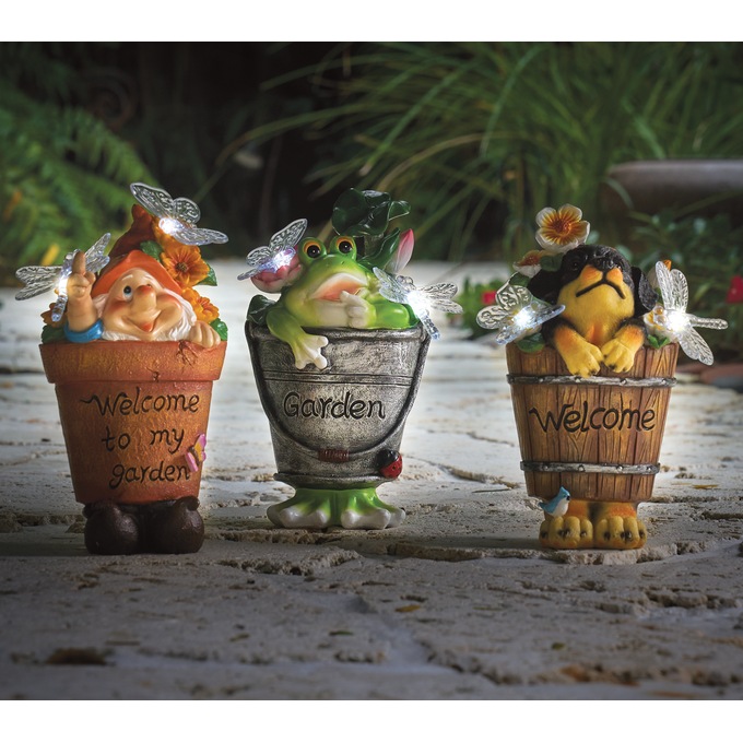 Solar Garden Figurines, , large