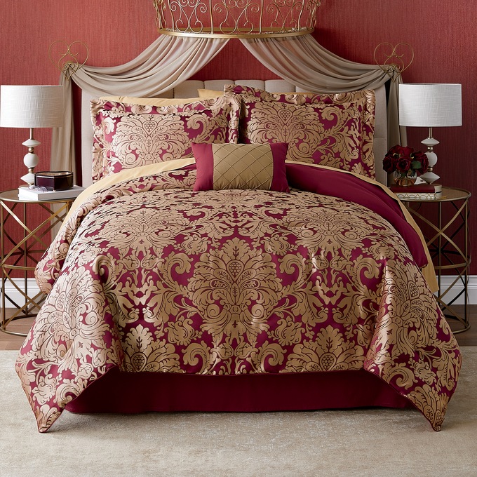 Livingston Jacquard Comforter Set and Accent Pillow, , large