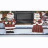 Chunky Wood Santa or Mrs. Claus, , large