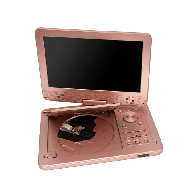 Emerson 10.1" Swivel Screen DVD Player, Rose Gold, large