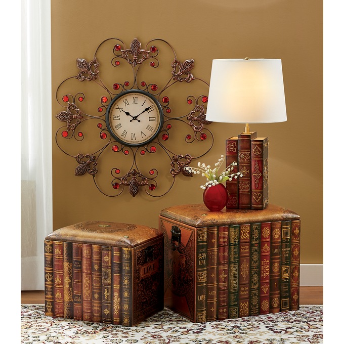 2-Piece Book Nesting Ottoman Set, , large