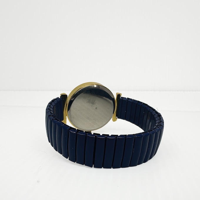 Ladies' Embellished Stretch-Band Colorful Watch, Blue, large
