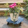 Floral Dragonfly Plant Trolley, , large
