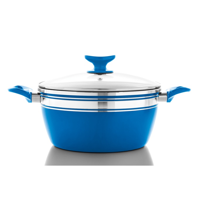 Chef Tested 8-Piece Ceramic Banded Cookware Set by Wards, , large