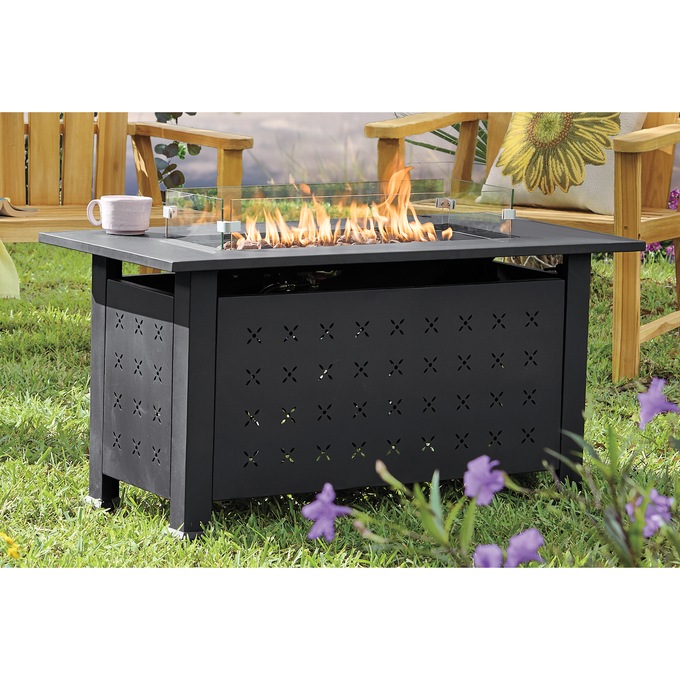 43" Rectangular Propane Fire Pit, , large