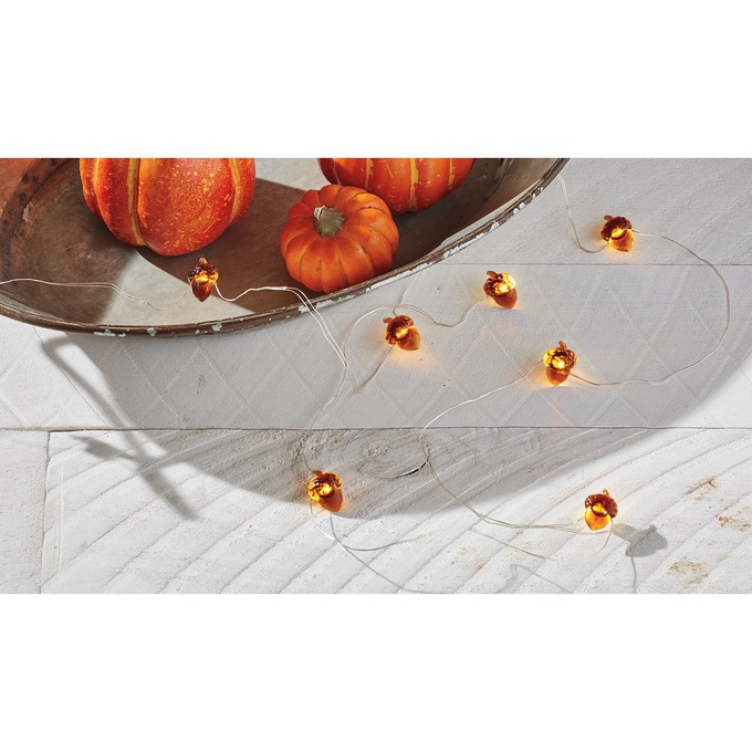 Solar Acorn Fairy Lights, , large