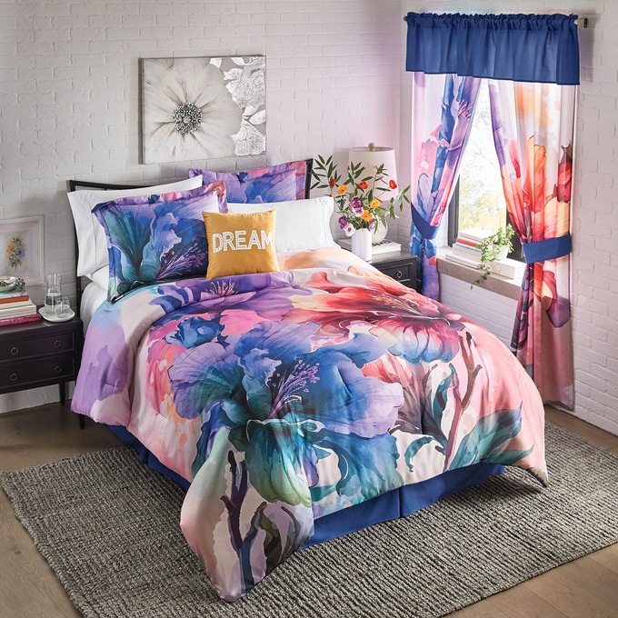 Idris 4-Piece Comforter Set and Accent Pillow, , large