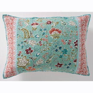 Anita Quilted Floral Sham, Spice, large