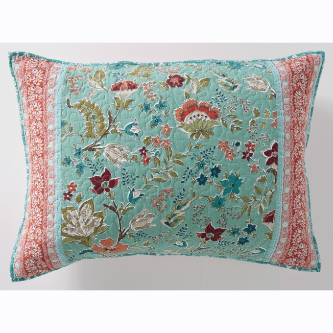 Anita Quilted Floral Sham, , large