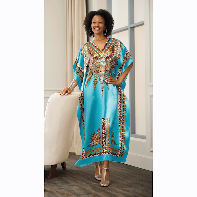 Goddess 3 Long Caftan, , large