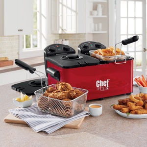 Chef Tested Double Tank Deep Fryer by Wards, , large