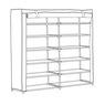 6-Layer Fabric Double Shoe Storage Organizer, , large