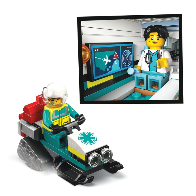 LEGO City Emergency Air Ambulance Airplane, , large