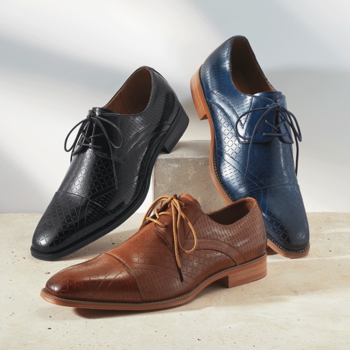 Stacy Adams Hobson Laser-Cut Oxford, , large