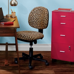 Leopard Print Office Chair, , large