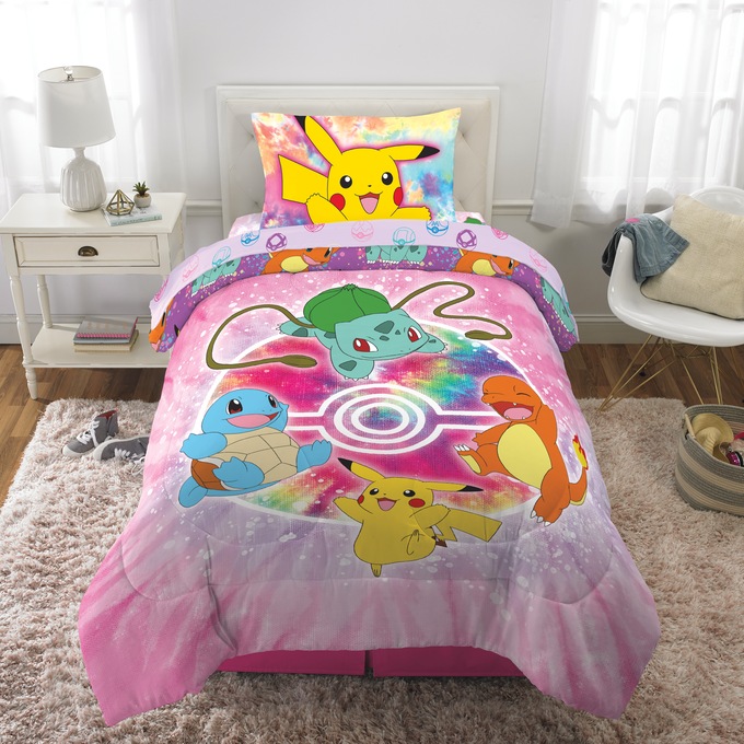 Pok&eacute;mon Bedding Set - Twin/Full, Purple, large