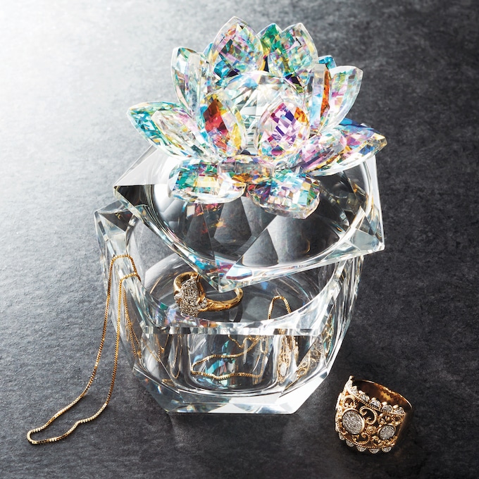 Crystal Glam Trinket Box, , large